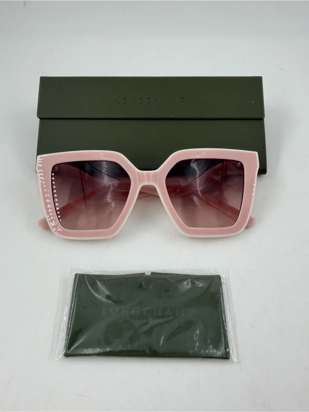 Longchamp Women’s LO792S 610 Rose/Pink Sunglasses Pink Gradient Lens 53-20 140